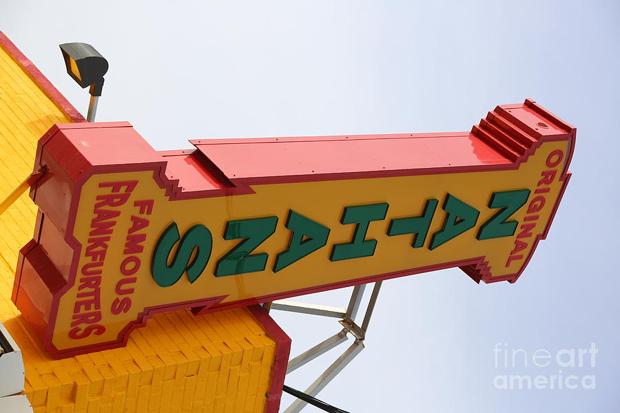 Coney Island Photograph - World Famous Nathans Hot Dogs  by Chuck Kuhn