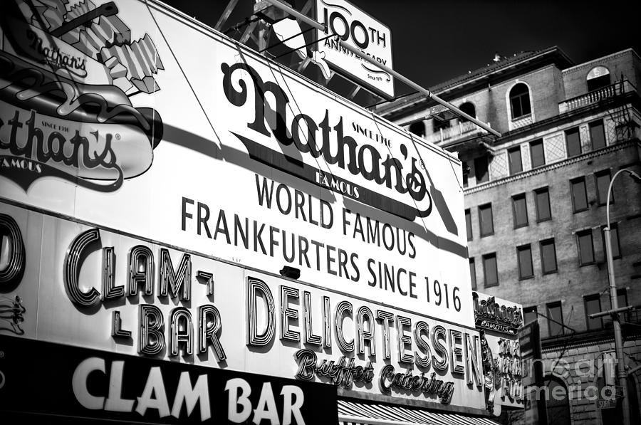World Famous Nathans in Coney Island Photograph by John Rizzuto