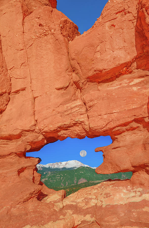 World-famous Pikes Peak Framed By What We Call The Keyhole  Photograph by Bijan Pirnia