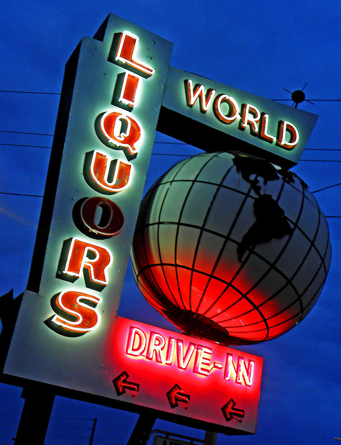 World Liquors Drive In Photograph by Elizabeth Hoskinson