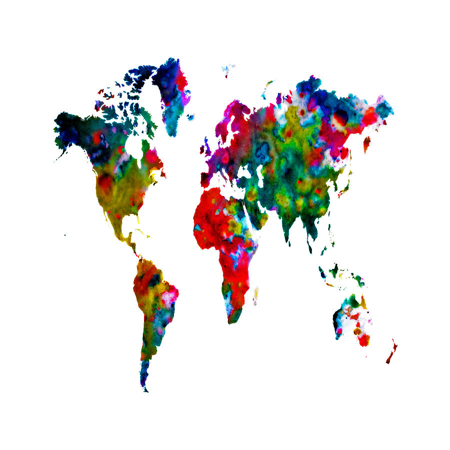 World Map 7b Painting by Brian Reaves - Fine Art America