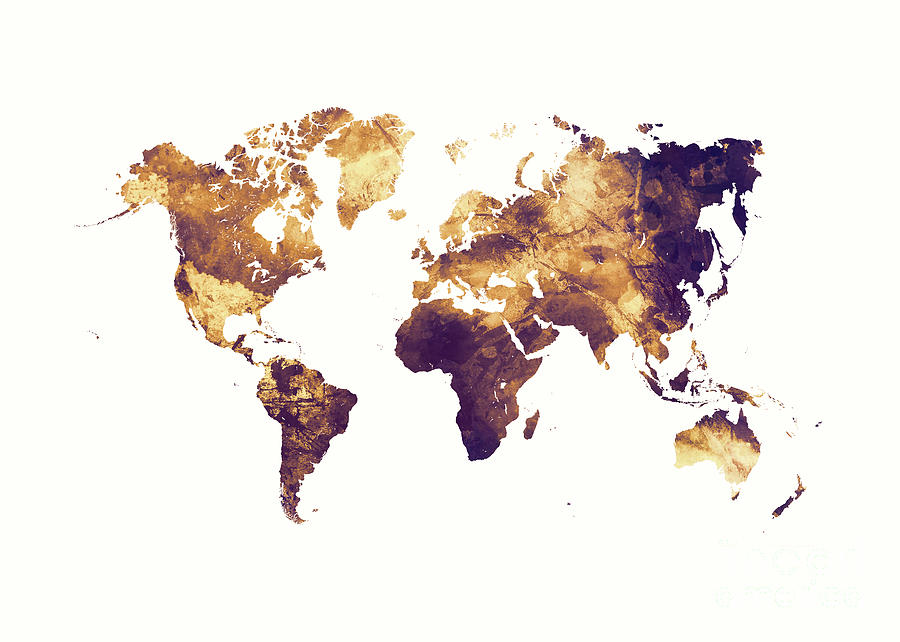 World Map 86 Digital Art