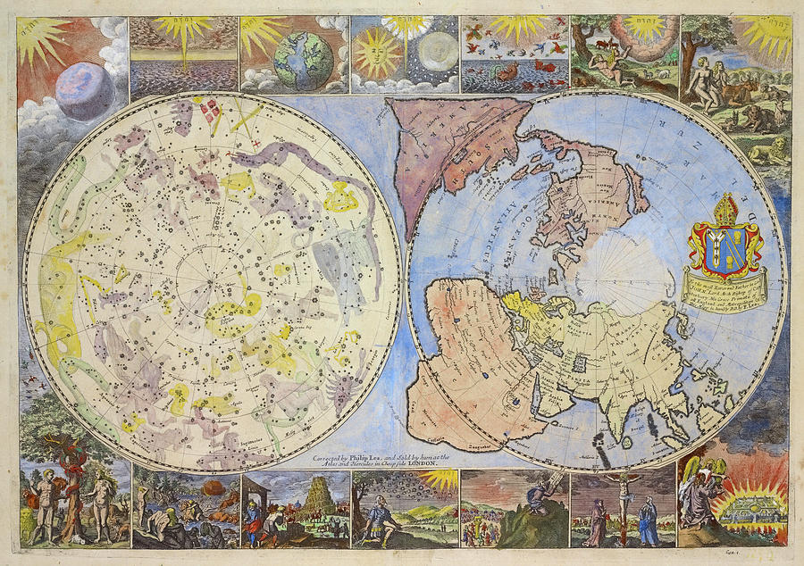 World Map from 1699 Photograph by Ricky Barnard
