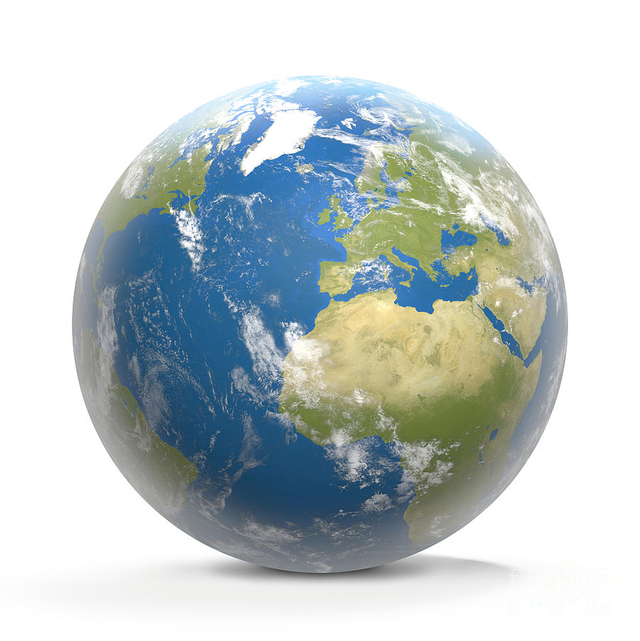 World Map Planet Earth Globe 3d Illustration Andreas Neubauer 