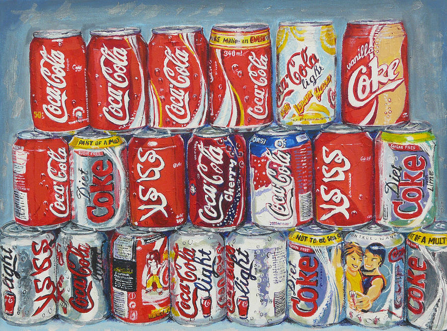 Can Painting - World of Coca Cola by TOMAS OMaoldomhnaigh