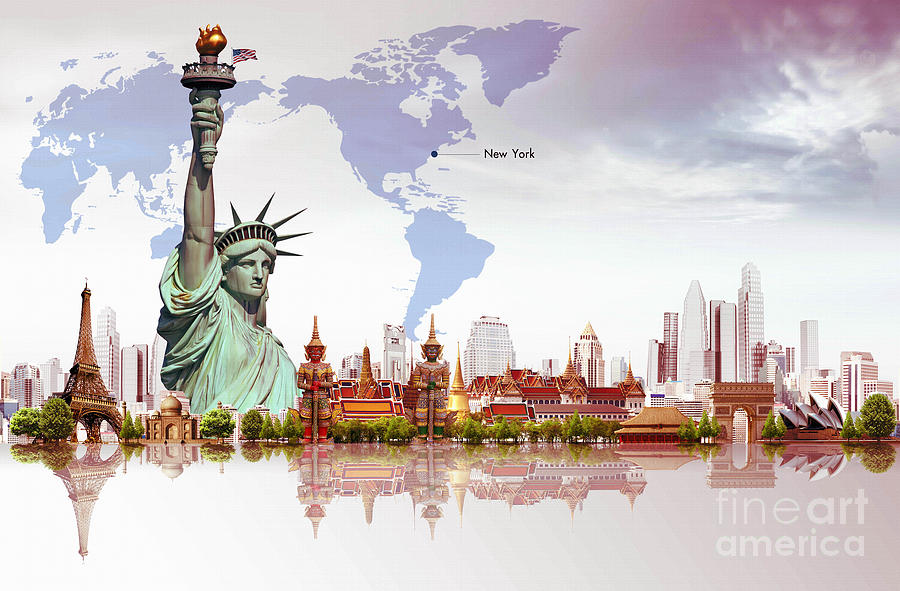 World of New York  Painting by Gull G