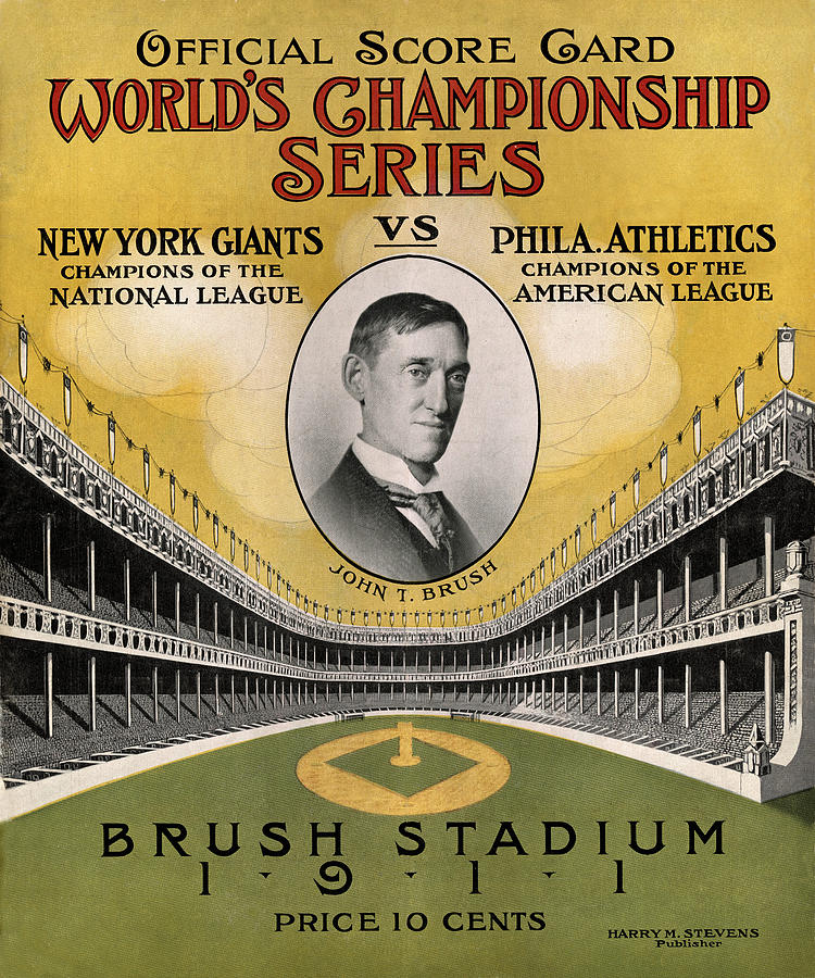 New York Giants Photograph - World Series 1911 by Andrew Fare
