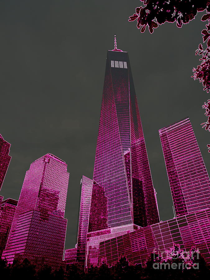 World Trade Center Abstract #2 Digital Art by Ed Weidman