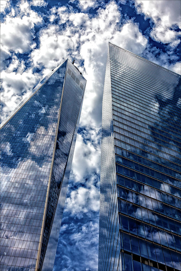 World Trade Center And Clouds Photograph