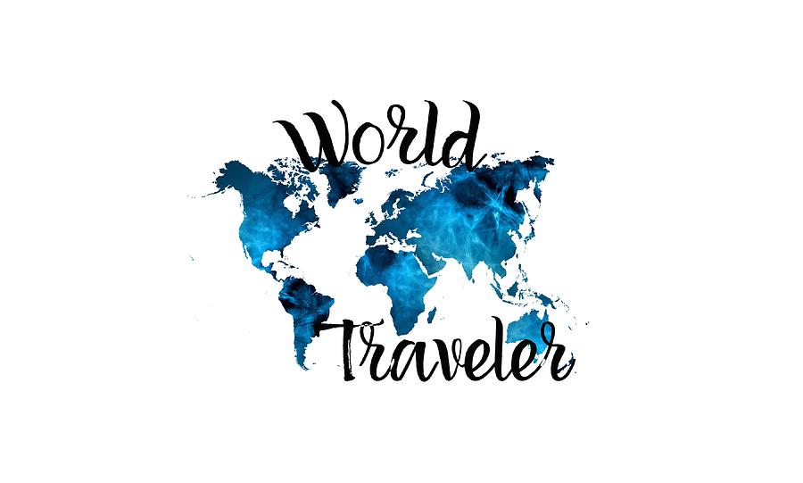 She traveled the world. World traveller.