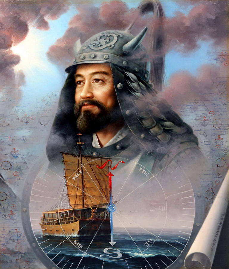 World unification Blue or Sea Captain Painting by Yoo Choong Yeul
