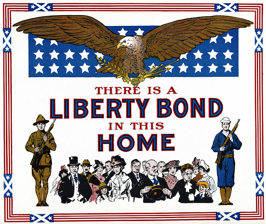 World War I Liberty Bond Ad Photograph by Granger