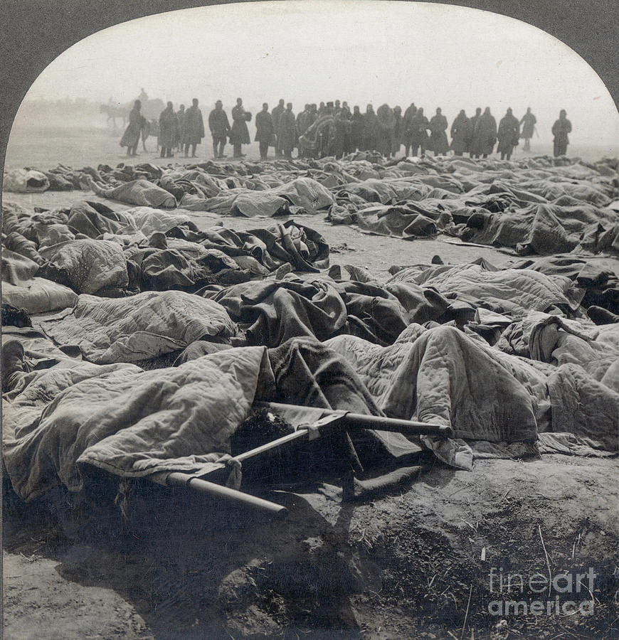 Casualty Photograph - World War I: Russian Dead by Granger