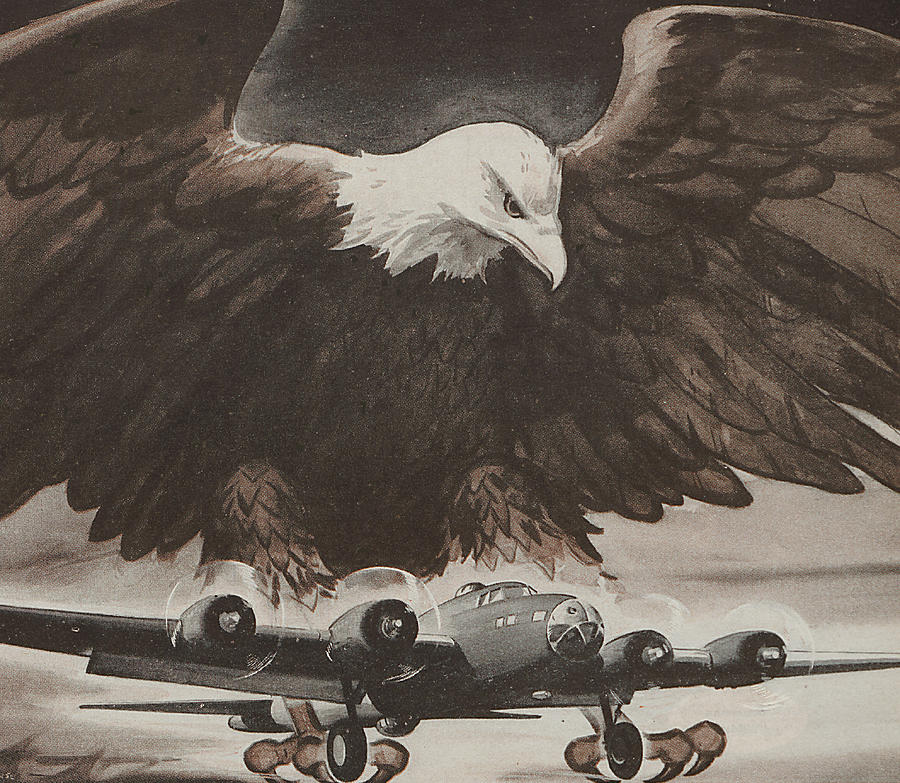 Eagle Painting - World War II Advertisement by American School