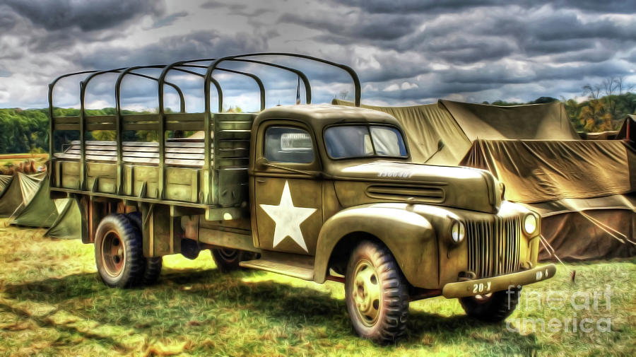 World War II Army Truck Photograph By Roy Branson - Pixels