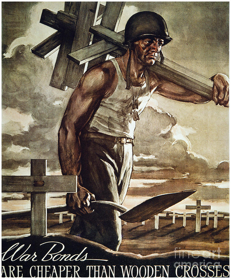World War II: Bond Poster Photograph by Granger