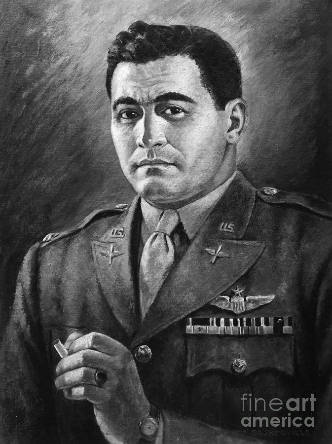 World War II Colonel Painting by Granger