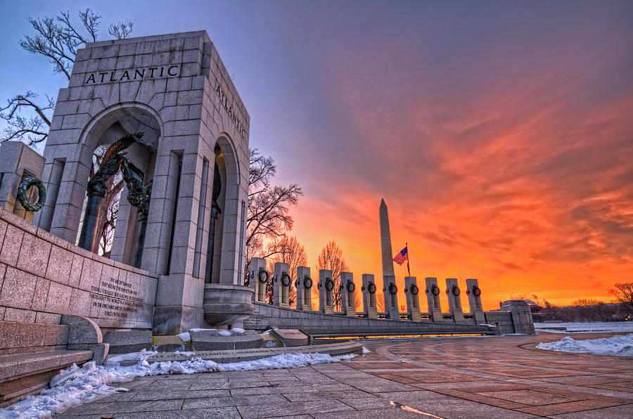 World War II Memorial sunrise Photograph by Craig Fildes | Fine Art America