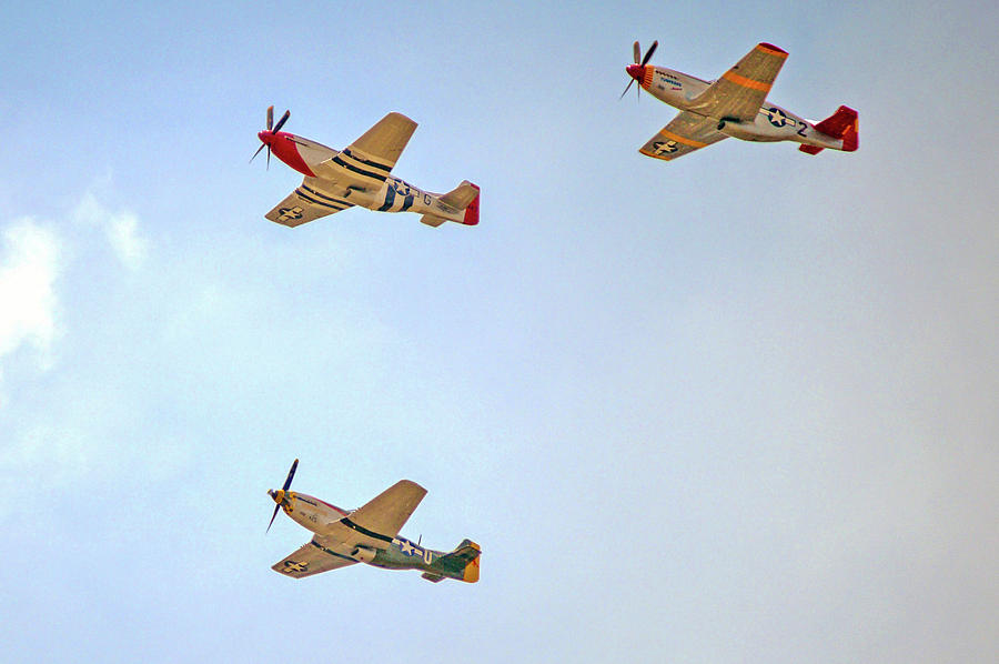 World War II planes flying side by side. Photograph by Kevin M Long ...