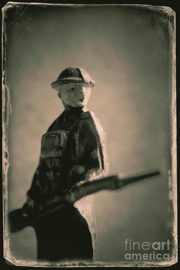 Vintage Photograph - World War One Toy Soldier #2 by A Cappellari