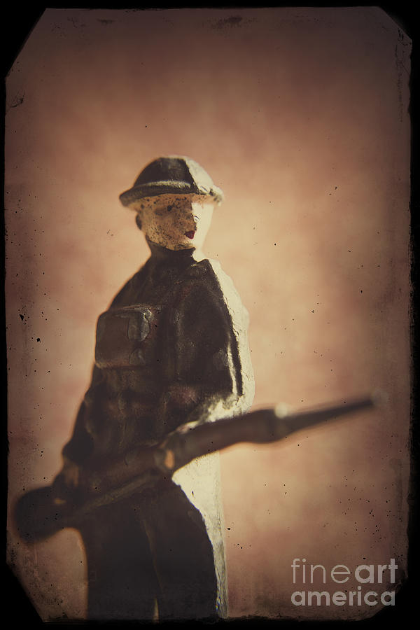 Vintage Photograph - World War One Toy Soldier by A Cappellari
