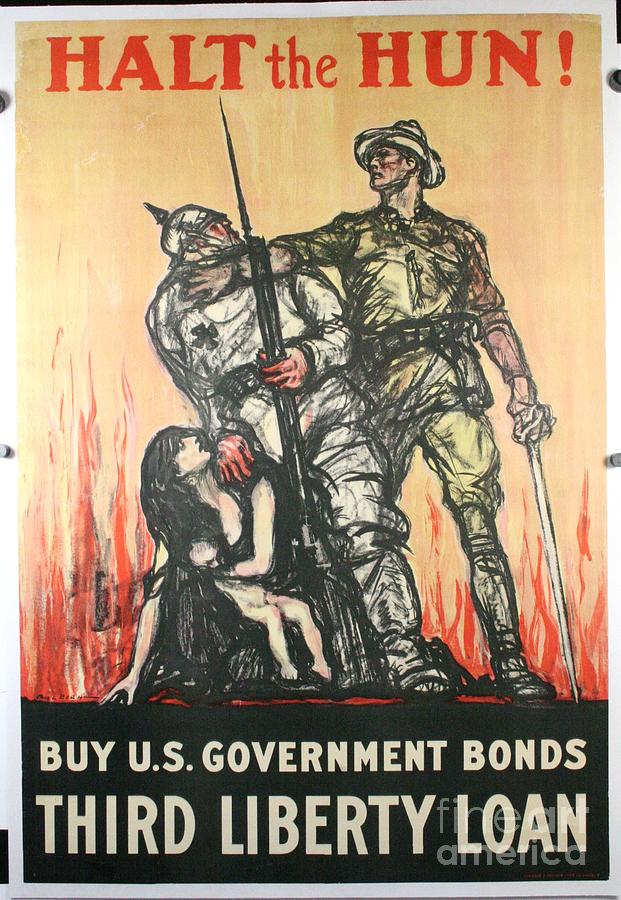 World war poster Painting by Celestial Images