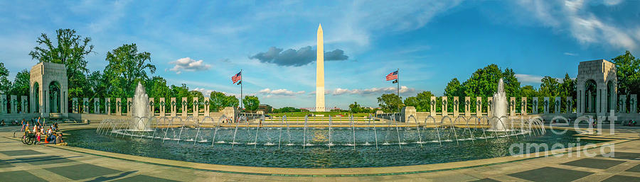 World War Two Memorial and Washington Monument Photograph by Nick Zelinsky Jr
