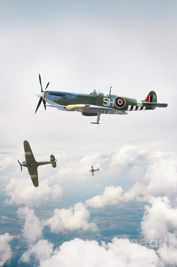 World War Two Supermarine Spitfire Fighter Airplanes  Photograph by Lee Avison