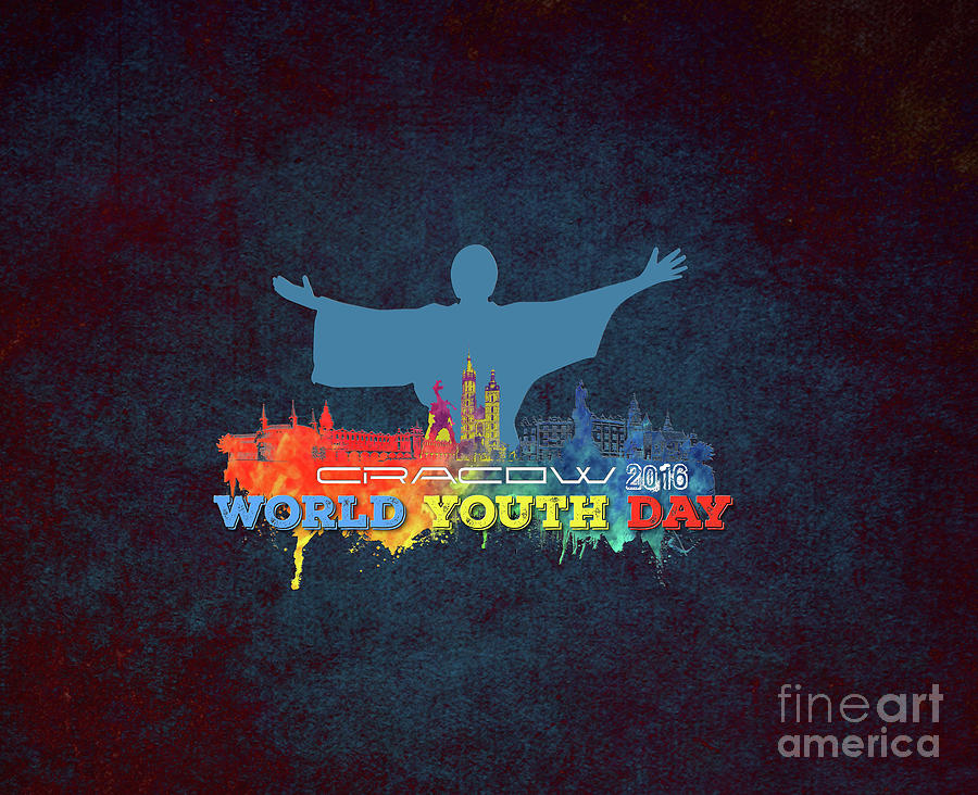 World Youth Day Cracow 2016 color Digital Art by Justyna Jaszke JBJart