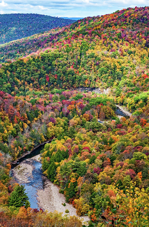 Fall Photograph - Worlds End State Park Lookout 3 by Steve Harrington