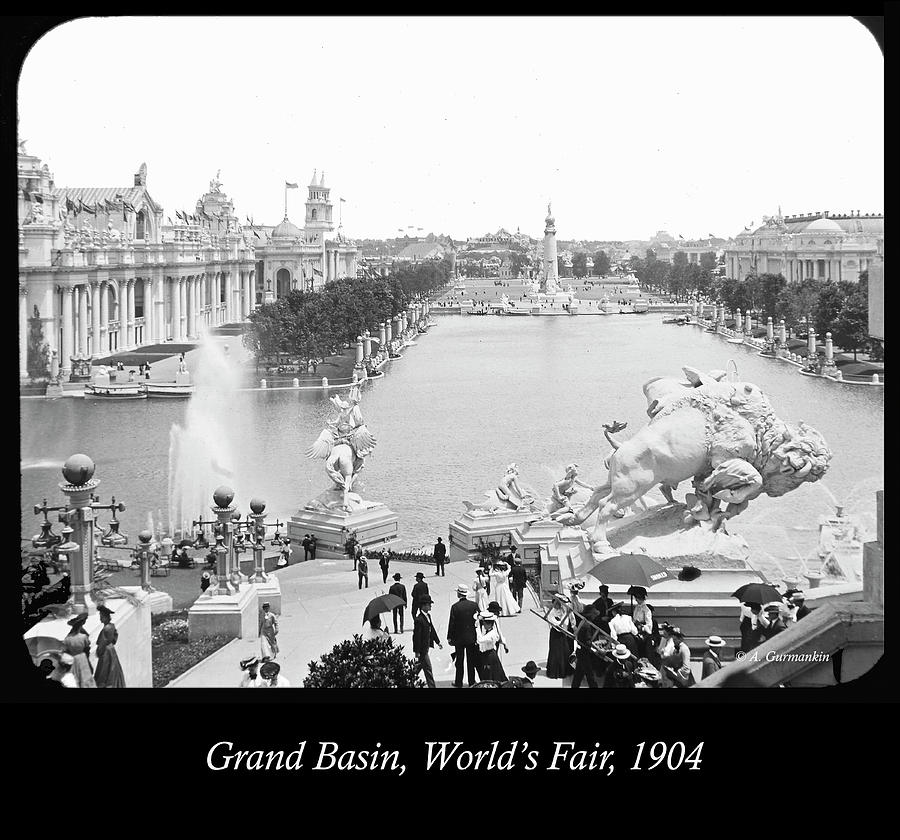 Worlds Fair, Grand Basin, 1904 Photograph by A Macarthur Gurmankin
