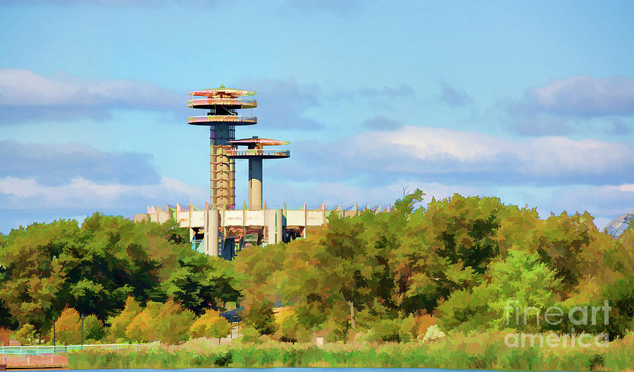 Worlds Fair NY Landscape Filters  Photograph by Chuck Kuhn