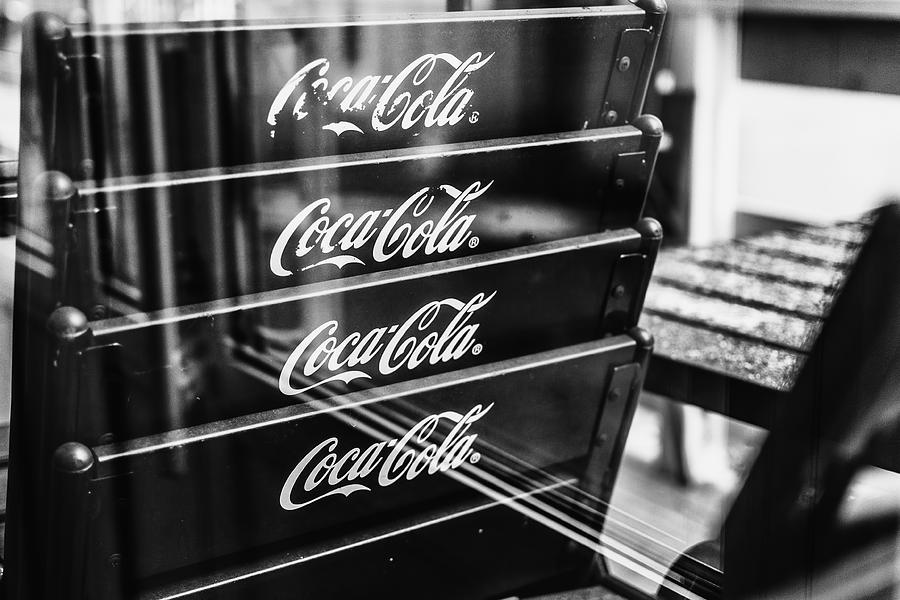 Worn Coca Cola Seats Photograph by John Williams