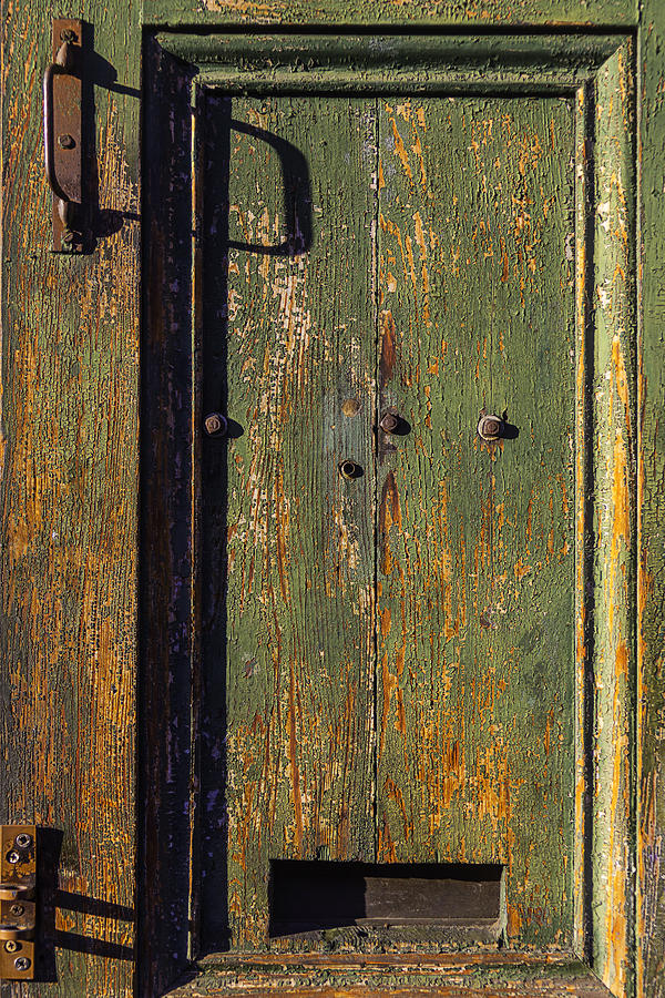 Worn Green Door Photograph by Garry Gay