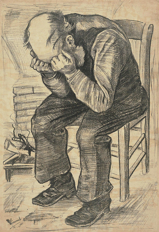 Vintage Painting - Worn Out At Eternitys Gate, 1882 02 by Vincent Van Gogh