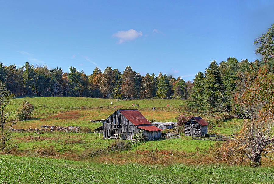 Barn Digital Art - Worn Out by Sharon Batdorf