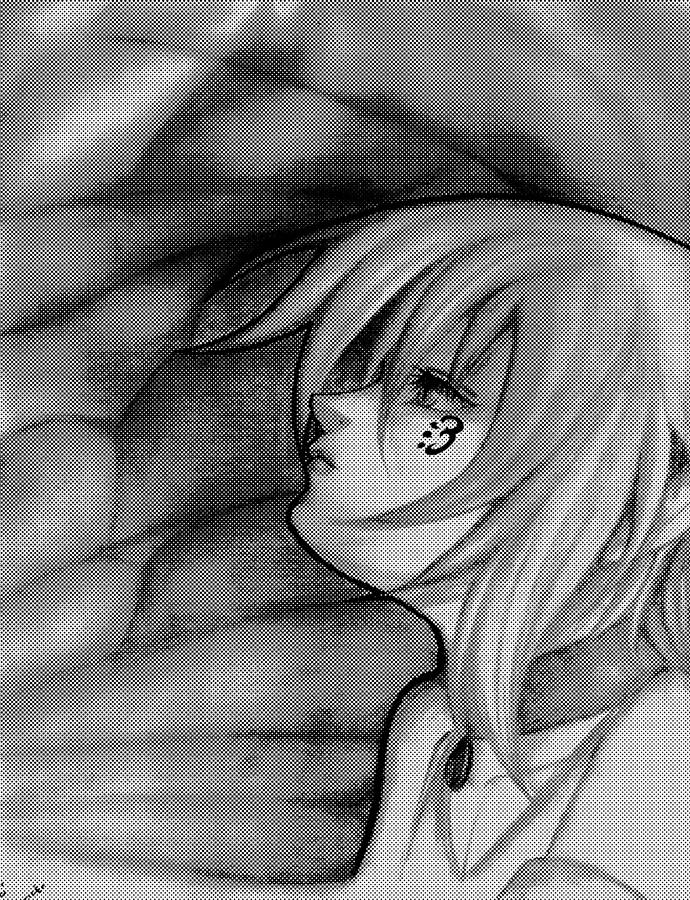 Black And White Drawing - Worried by Alysa Sheats