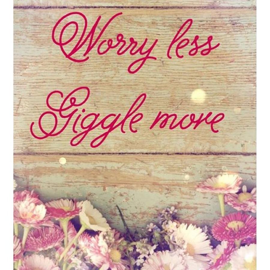 Worry Less Photograph by Kimberly Landry