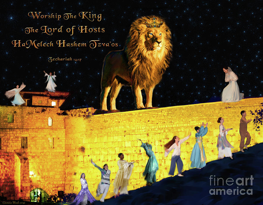 Worship The King Digital Art by Constance Woods