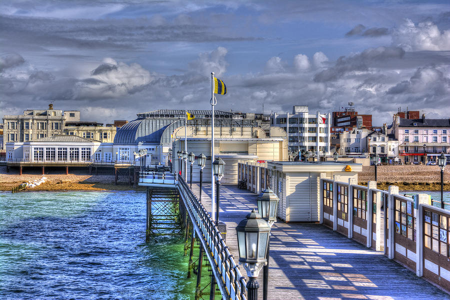 Worthing Pier Enriched Photograph by Hazy Apple