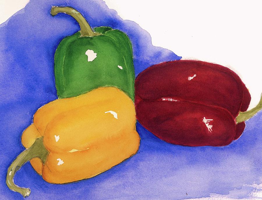 Would you believe Peppers Painting by Joan Zepf
