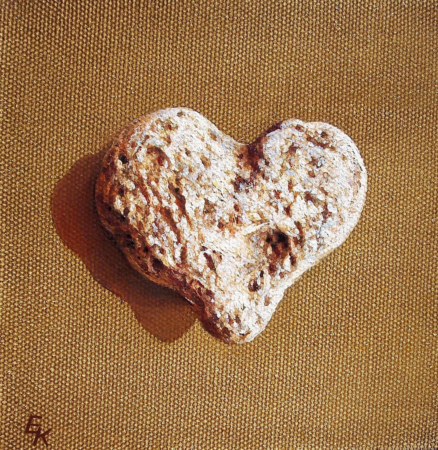 Wounded heart Painting by Elena Kolotusha