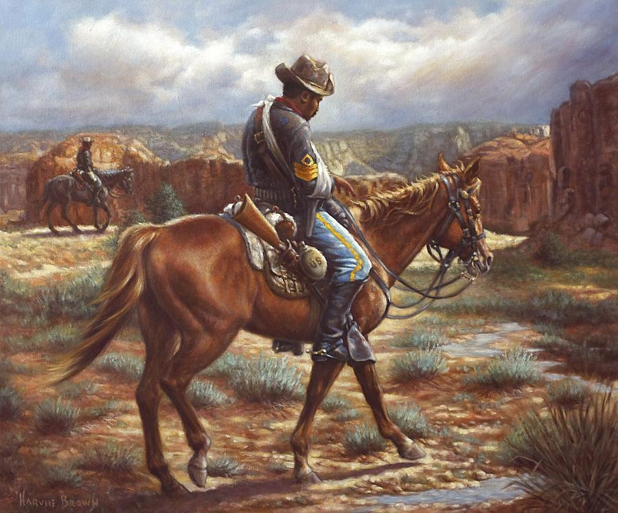 Horse Painting - Wounded In Action by Harvie Brown
