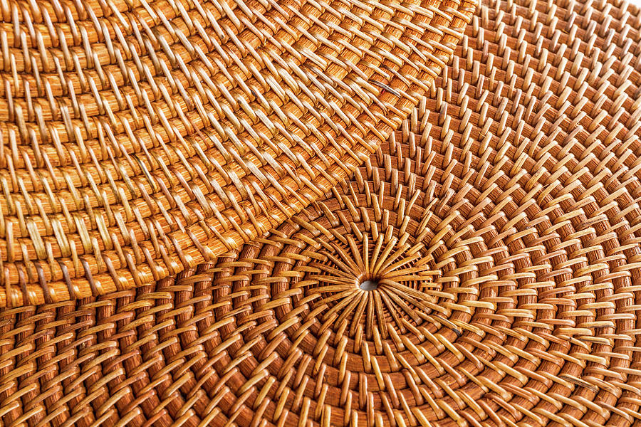 Woven Wicker Placemats Photograph by SR Green