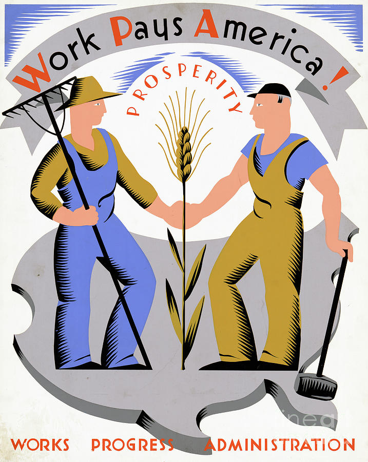 Wpa Poster Photograph by Granger