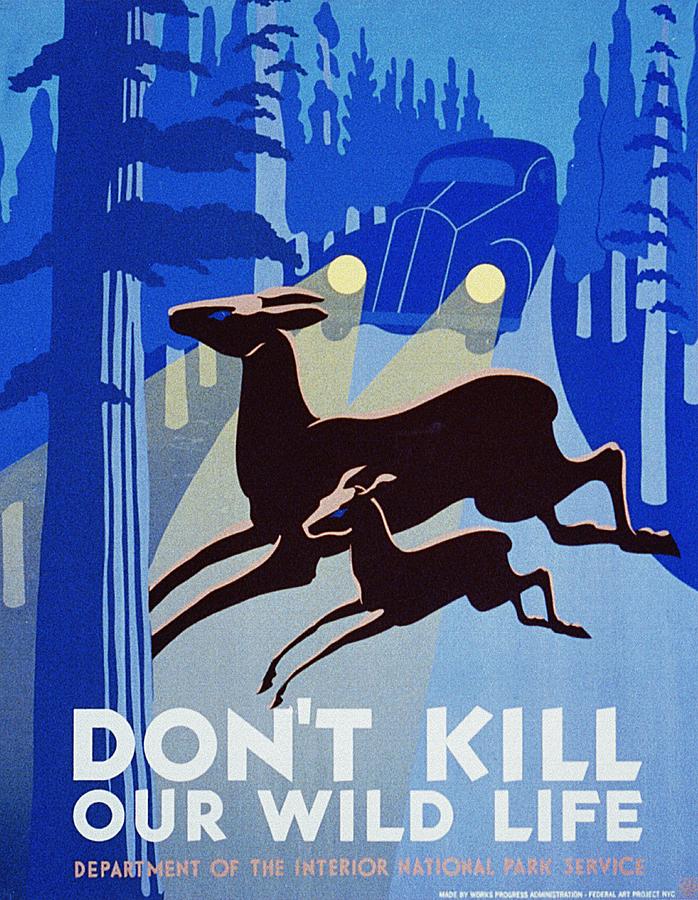 WPA Poster Wildlife 2 Digital Art by David Lane