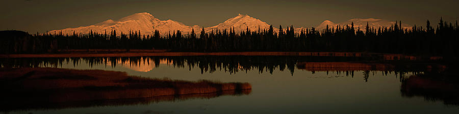 Wrangell Mountains at Sunset Photograph by Benjamin Dahl