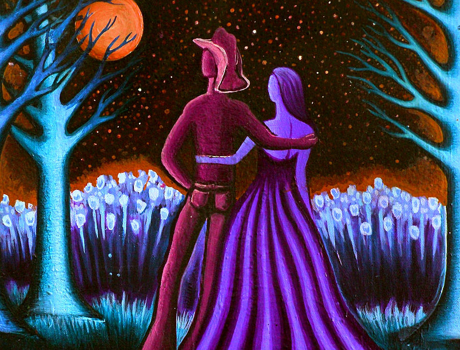 Tree Painting - Wranglers Moon III by Brenda Higginson