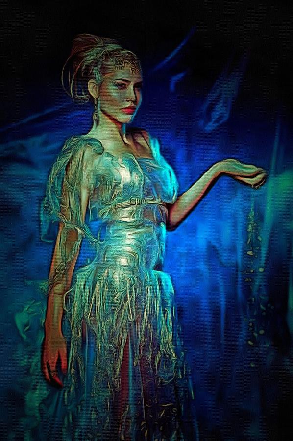 It Movie Digital Art - Wrapped In Blue by Catherine Lott