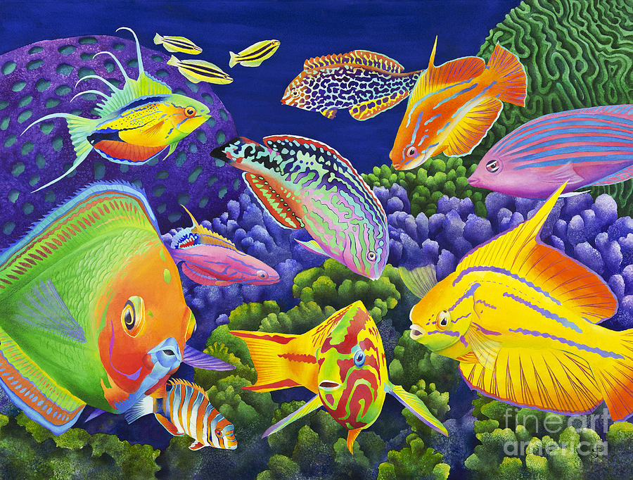 Wrasse Appeal Painting by MGL Meiklejohn Graphics Licensing